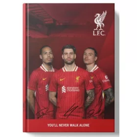 Beírókönyv LIVERPOOL FC A/5 keményfedelű 96 lap vonalas