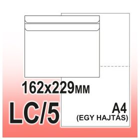 Boríték LC5 öntapadó   darabos ár