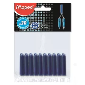 Töltőtoll patron, MAPED, kék (darabos ár)