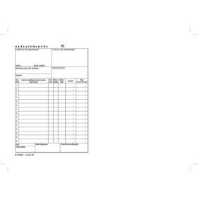 Nyomtatvány, szállítólevél, 25x3, A5, VICTORIA B.10-70