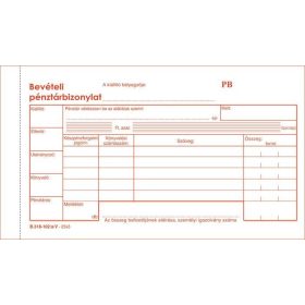   Nyomtatvány, bevételi pénztárbizonylat, 25x3, VICTORIA B.318-102