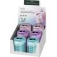 Hegyező, kétlyukú, tartályos, FABER-CASTELL "RollOn Sparkle", metál színek (darabos ár)