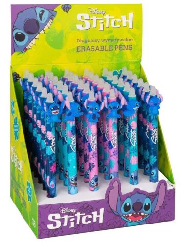 Radírozható golyóstoll, nyomógombos, Stitch