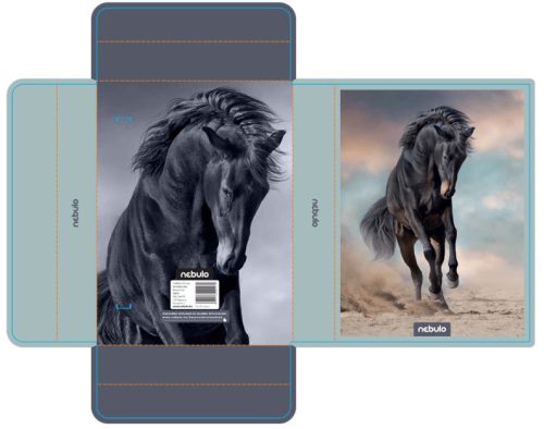 Lovas füzetbox A/5, hullámkarton, gazdaságos kivitel, Nebulo