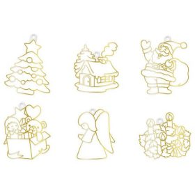   Fényvarázs formák üvegfestékhez, 6 db-os, zacskós, karácsonyi