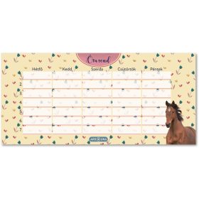 Lovas órarend, 23x11cm Wild and Free