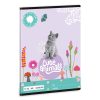 Cuki állatok tűzött füzet A/5, 32 lap vonalas 1.osztály (14-32), kitten, cicás