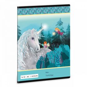   Stardust, unikornis tűzött füzet A/5, 32 lap vonalas 2.osztály (16-32)