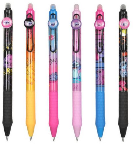 Radírozható golyóstoll, nyomógombos, CoolPack, Stitch Black