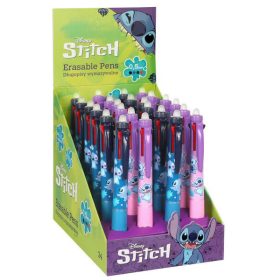   Radírozható golyóstoll, 4 színű, CoolPack, Stitch, kék vagy rózsaszín