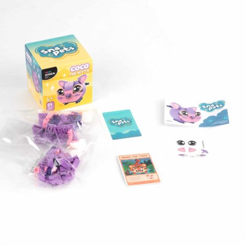 Snapets építőkocka készlet, Coco, a cica