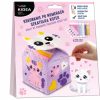 Dekorálható ajándékdoboz, cicás, Kidea