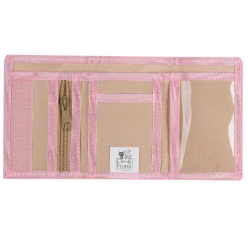 Cleo and Frank pénztárca, 12x8cm, CF45, cicás, fehér cica