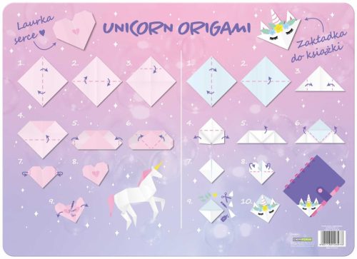 Unikornis asztali alátét, 30x40cm, JR15, lila