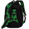 Minecraft mintás hátizsák, 3 rekeszes, 39x27x20cm, BackUp, 2025, P64, zöld-fekete