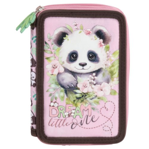 Pandás tolltartó, 2 emeletes, töltött, PA10