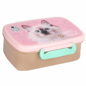 Cleo and Frank uzsonnás doboz, CF45, cicás, fehér cica