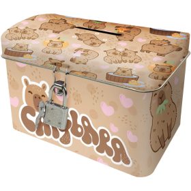 Kapibara persely, szögletes, KB10, barna