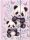 Pandás gumis mappa A/4, PA11, két panda