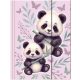 Pandás gumis mappa A/4, PA11, két panda