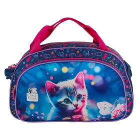 Cleo and Frank sporttáska, 39x24x12cm, CF43, cicás, kék