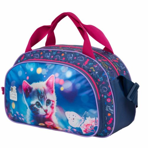 Cleo and Frank sporttáska, 39x24x12cm, CF43, cicás, kék