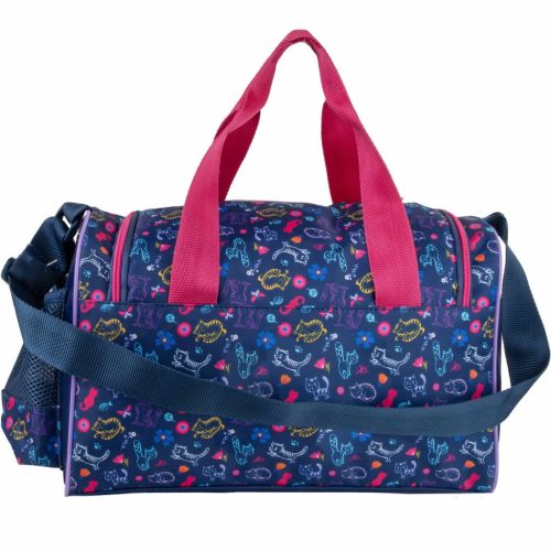 Cleo and Frank sporttáska, 35x21x15cm, CF43, cicás, kék