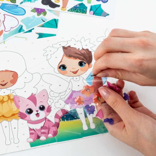 Matricázz számok szerint, Kidea, kislány cicával