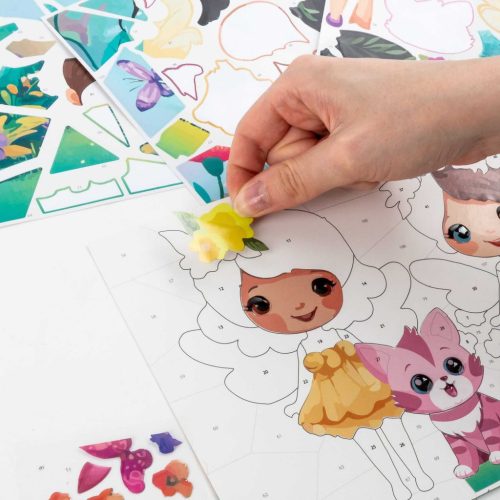 Matricázz számok szerint, Kidea, kislány cicával