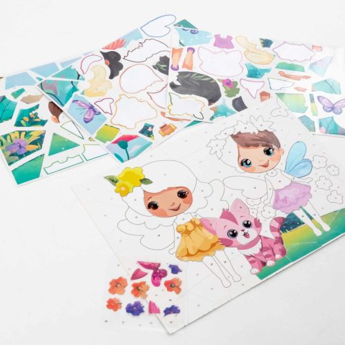 Matricázz számok szerint, Kidea, kislány cicával