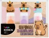 Kapibara szövegkiemelő, 3 színnel (narancs, lila, rózsaszín), Kidea