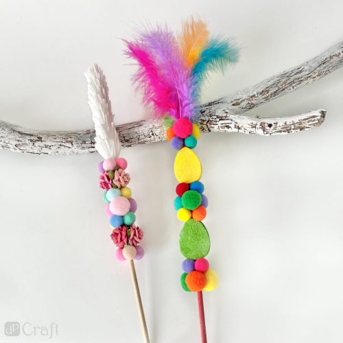 Pom-pom, vidám színek, 1,5-2-2,4cm-es, 60 db/csomag