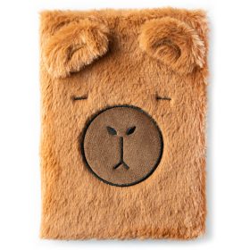 Kapibara napló, plüss borítóval, A/5, vonalas