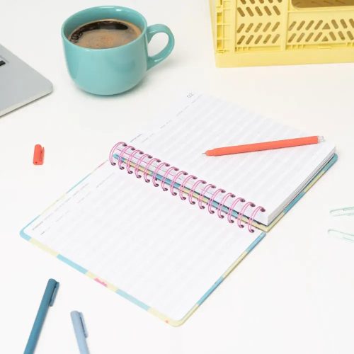 Stitch határidőnapló, heti tervező, A/5, 2026