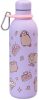 Pusheen cicás kulacs, fém, 500ml, Moments, lila