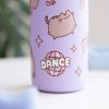 Pusheen cicás kulacs, fém, 500ml, Moments, lila