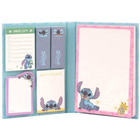   Stitch jegyzettömb, post-it tömbökkel, jelölőcímkékkel, Tropical