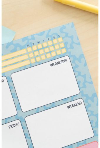 Stitch jegyzettömb, heti tervező tömb, A/4, Tropical