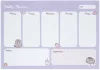 Pusheen cicás jegyzettömb, heti tervező tömb, A/4, Moments, lila