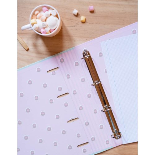 Pusheen cicás gyűrűskönyv A/4, 4 gyűrűs, Foodie Collection