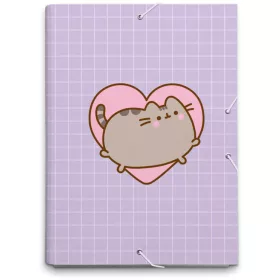 Pusheen cicás füzetbox A/4, Moments, lila