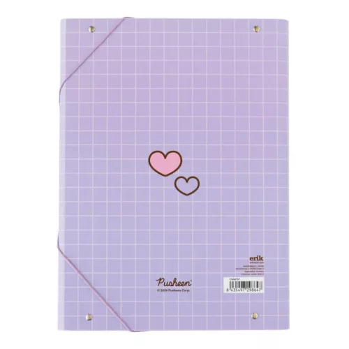 Pusheen cicás füzetbox A/4, Moments, lila