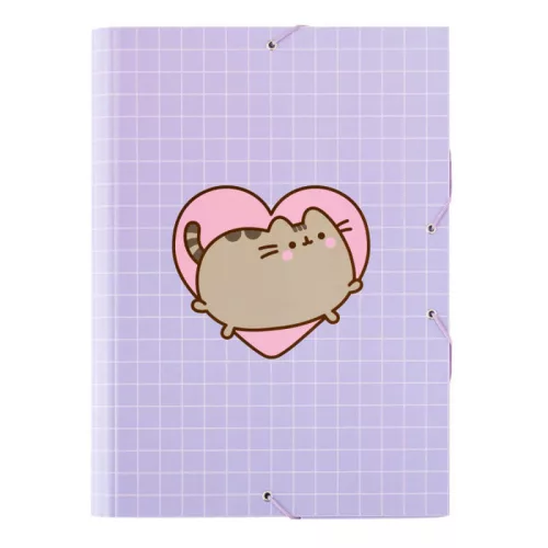 Pusheen cicás füzetbox A/4, Moments, lila