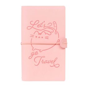   Pusheen cicás napló, jegyzetfüzet műbőr borítóval, 12x19cm