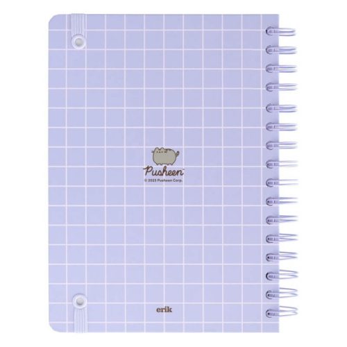 Pusheen cicás spirál napló, A/5, 90 lapos, Moments, lila