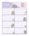 Pusheen cicás füzetcímke 16 db-os, Moments, lila