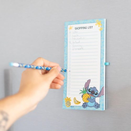 Stitch notesz, jegyzettömb, 10x21cm, mágneses, Tropical