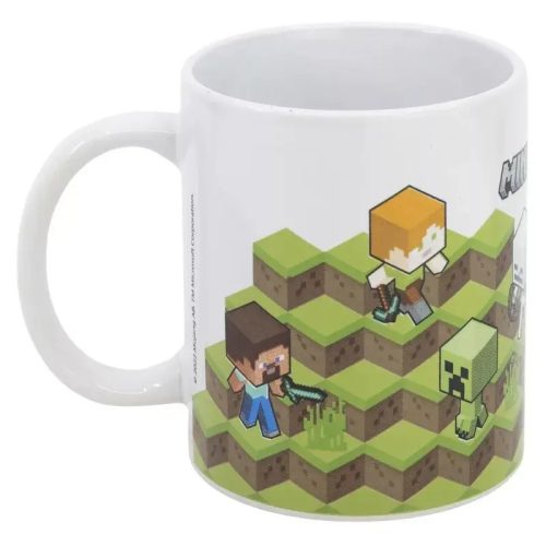 Minecraft bögre, porcelán, 325ml, díszdobozban