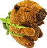 Kapibara plüss figura teknős hátizsákkal, kb. 19cm