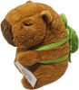 Kapibara plüss figura teknős hátizsákkal, kb. 19cm